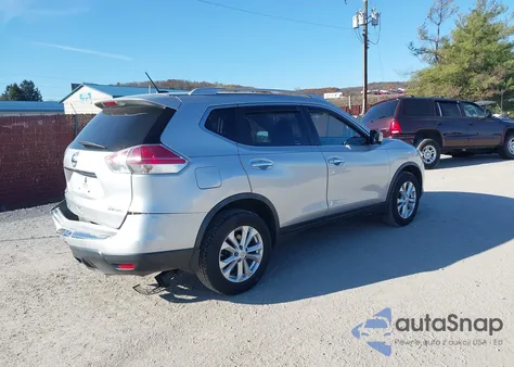 2016 Nissan Rogue Sv из США, поврежденный, VIN JN8AT2MV1GW135836